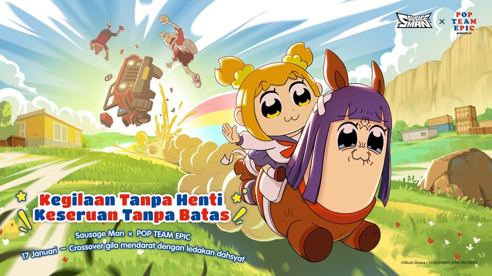 Kolaborasi Sausage Man x Pop Team Epic: Siap Ngakak!