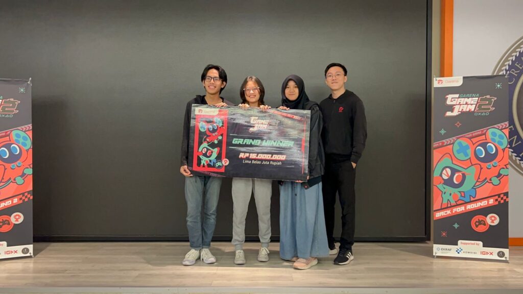 Perwakilan ITB Raih Gelar Juara di Garena Game Jam