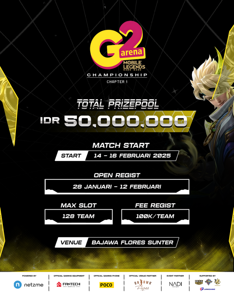 G2 ARENA MLBB Championship 2025 : Tunjukin Potensi Pro Player Kamu!