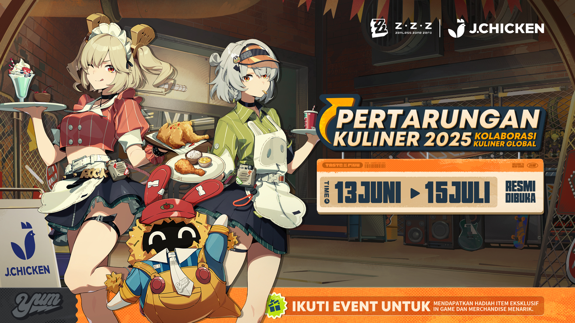 Zenless Zone Zero Kolaborasi dengan J Chiken