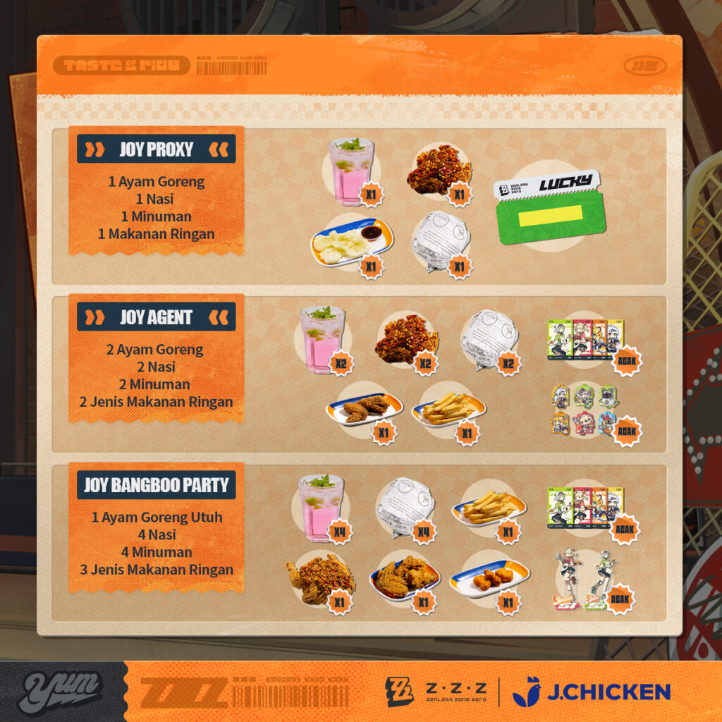 Zenless Zone Zero Kolaborasi dengan J Chiken